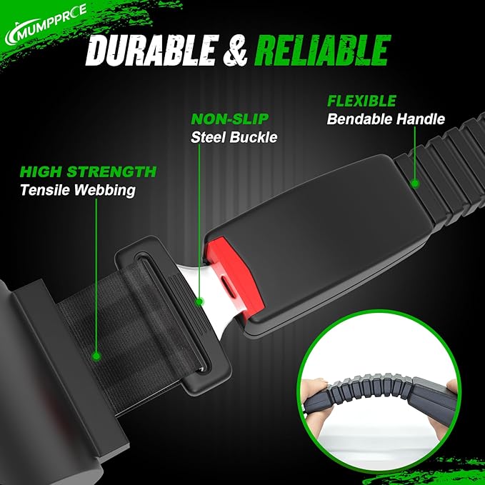4 Pack Universal Golf Cart Seat Belts, Fits 4-Seats EZGO, Club Car Yamaha Golf Cart, Retractable 2+2/4 Passengers Seat Belts Kit, Front Rear Seat Belts with Bracket