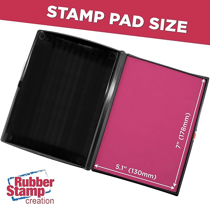 Large Premium Pink Ink Stamp Pad - Image 3