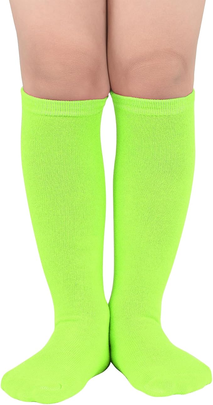 American Trends Kids Toddler Soccer Socks Youth Baseball Softball Football Socks Knee High Accessories for Girls