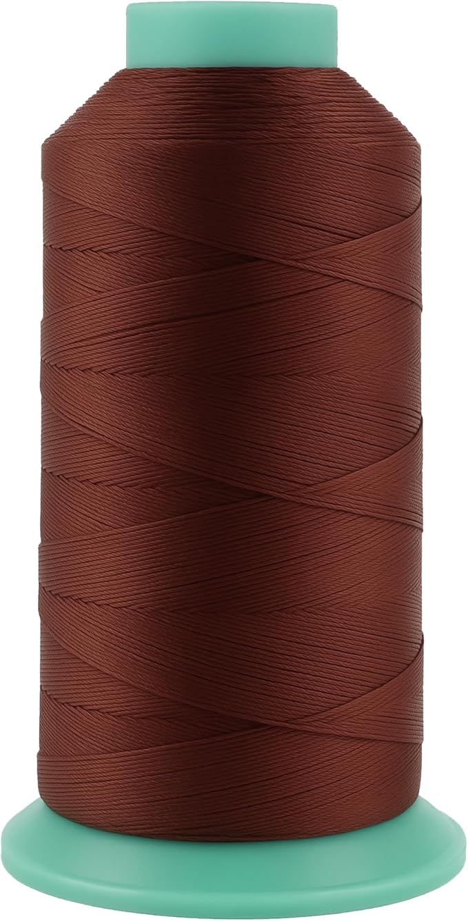 Mandala Crafts Size 92 280D T90 Bonded Nylon Thread Copper Brown Heavy Duty by MandalaCrafts