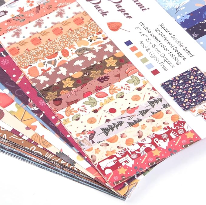 Origami Paper Kit 100 Sheets 70GSM 6 Inch Square Double Sided Color 100 Vivid - Image 6