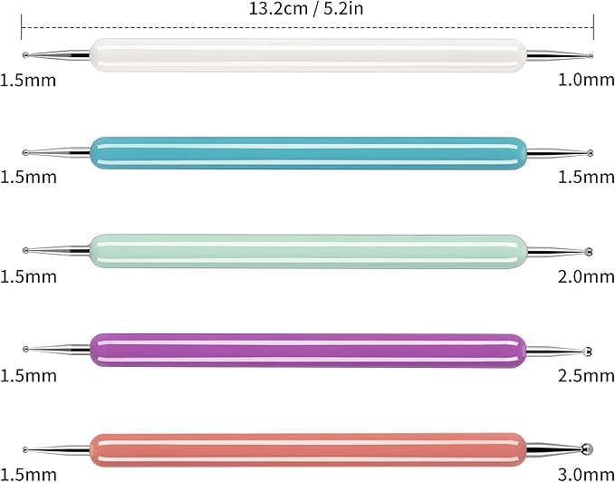 5 Pcs Pattern Tracing Stylus, Ball Embossing Stylus - Image 2