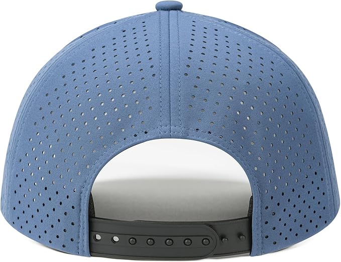 VOBOOM Men Quick Dry Baseball Cap Laser Cut Mesh Ball Curved Brim Snapback Hat