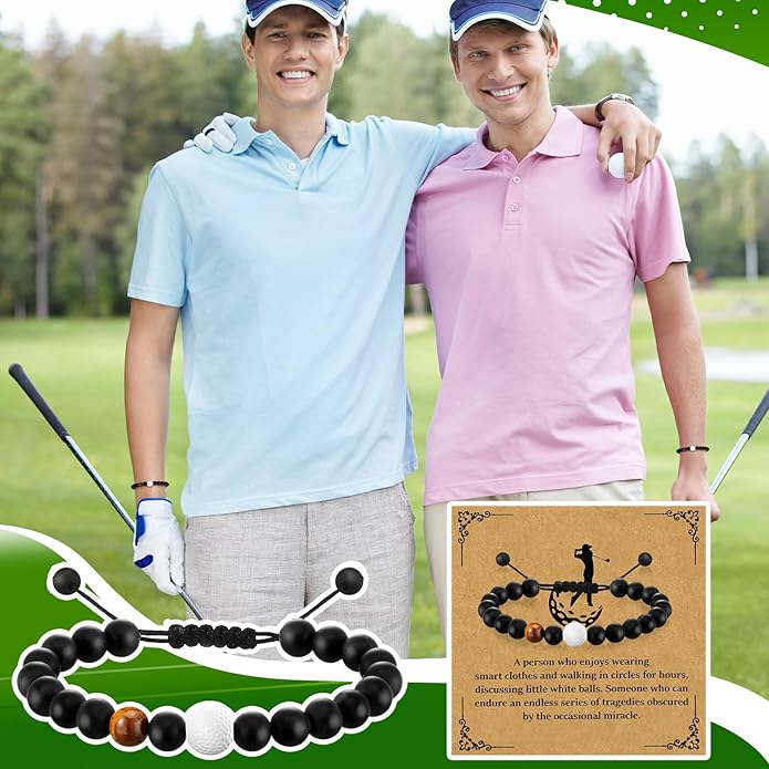 12 Set Sport Adjustable Beaded Bracelets Gifts Football Softball Soccer Volleyball Golf Basketball Hockey Bracelets for Women Men Adjustable Beaded Accessories