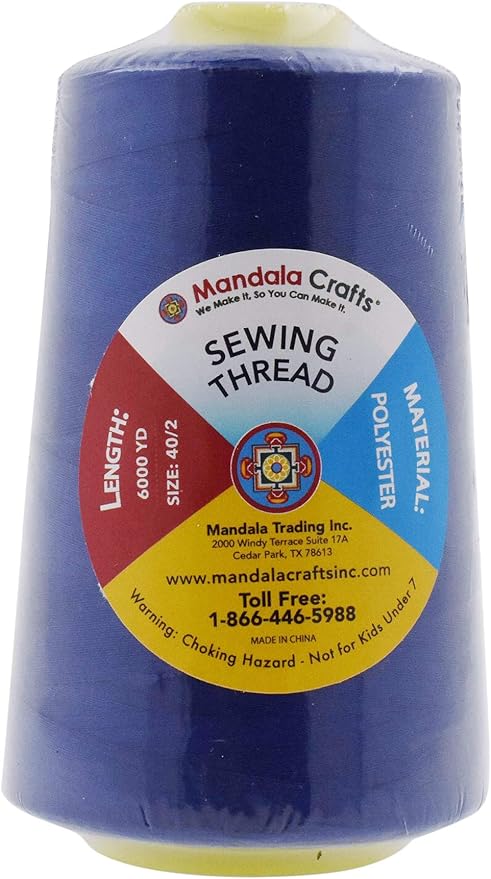 Mandala Crafts 4 Pack of Serger Threads Cones Spools - Image 3