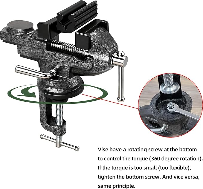 Golf Grip Kit for Regripping Golf Clubs – All-in-One Golf Regripping Kit with Portable Table Vise Rubber Clamp, Hook Blade, Grip Tape, Solvent & Tools – Golf Grip Replacement Kit