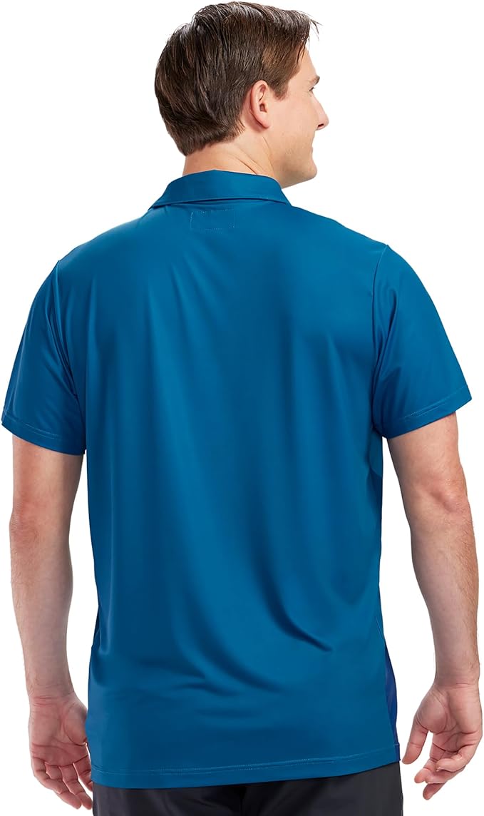Tipsy Elves Men's Performance Golf Shirt - 4-Way Stretch, Quick Dry, Athletic Cut - Golf Polo