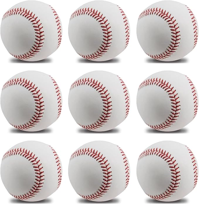 Baseballs, Practice Baseballs, Baseball for Youth Teenager/Adults Players Training Ball, Safe Throwing for Indoor/Outdoor, Batting Practice