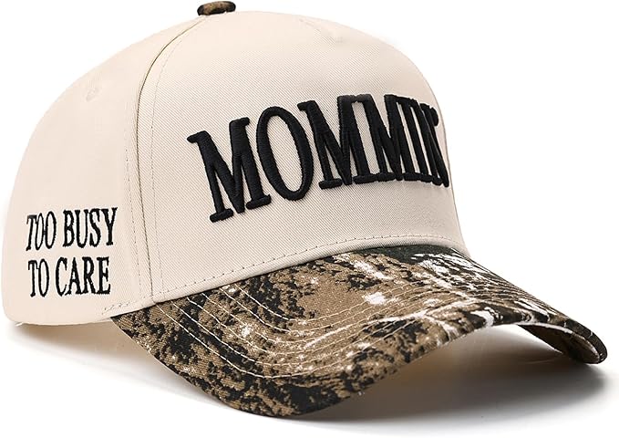 Mommin Trucker Hat, Mothers Day Mom Gifts for Women Baseball Baps Two-Tone Embroidery Mama Hats for Casual Wear