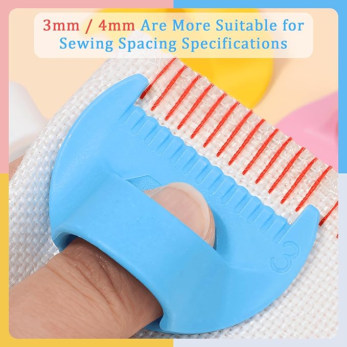2 PCS Edge Lock Seam Guide, Mini Sewing Finger Ruler - Image 7