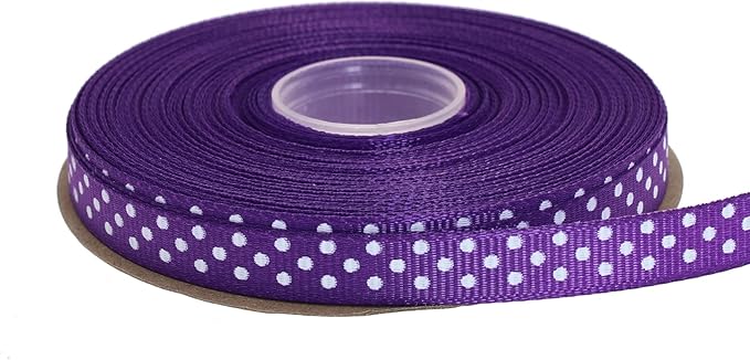 Polka Dot Grosgrain Ribbon 25 Yard Each Roll 100% Polyester by Unknown