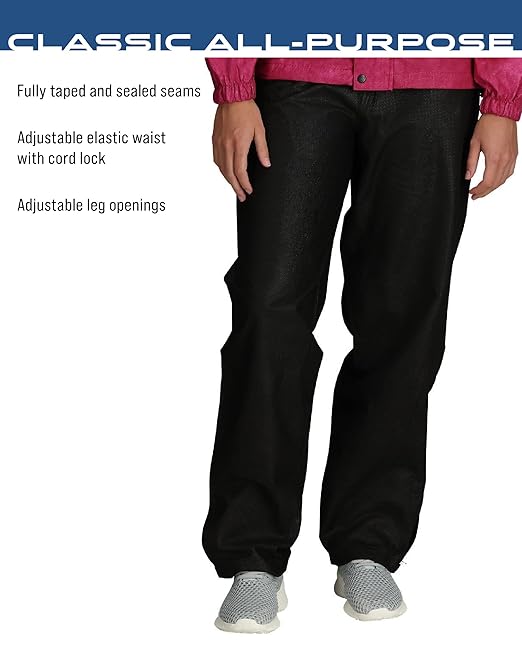 Frogg Toggs All Purpose Women's Rain and Wind Suits, Cherry/Black, Large