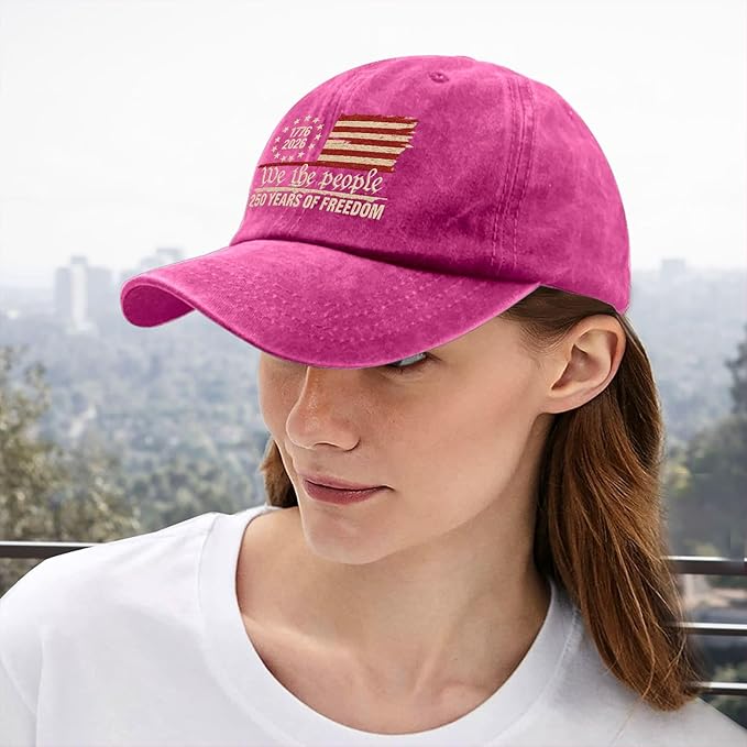 U.S. 250th Anniversary 250 Years Freedoms 1776-2026 Baseball Hats Funny