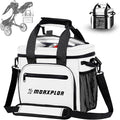 MORXPLOR Golf Cart Cooler with Magnetic Lid 12-Can Insulated Soft Cooler Bag Collapsible for Golf Cart,Golf Accessories,Lunch Camping Cooler Insulated Lunch Bag with Adjustable Shoulder Strap
