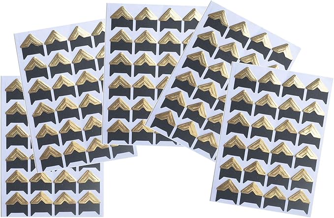 10 Sheet Photo Corners Self Adhesive Photo Foto Corner Stickers - Image 3