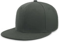 CHOK.LIDS Flat Bill Visor Classic Snapback Hat Blank Adjustable Brim High Top End Trendy Color Style Plain Tone Baseball Cap
