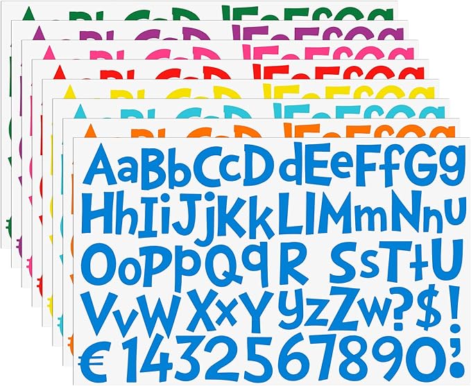 TaoBary 544 Pcs 2 Inch 16 Sheets Large Letter Stickers, Upper and Lower Case by TaoBary