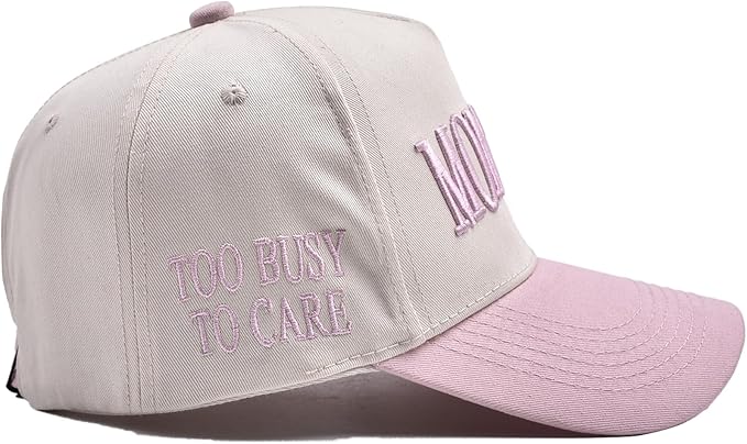 Womens Trucker Hat - with Mommin Embroidery Ponytail Fit - Mothers Day Great Gifts for Mom Wife Stepmom