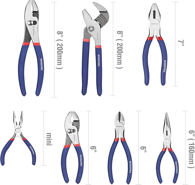 7-piece WORKPRO Pliers Set - Image 2