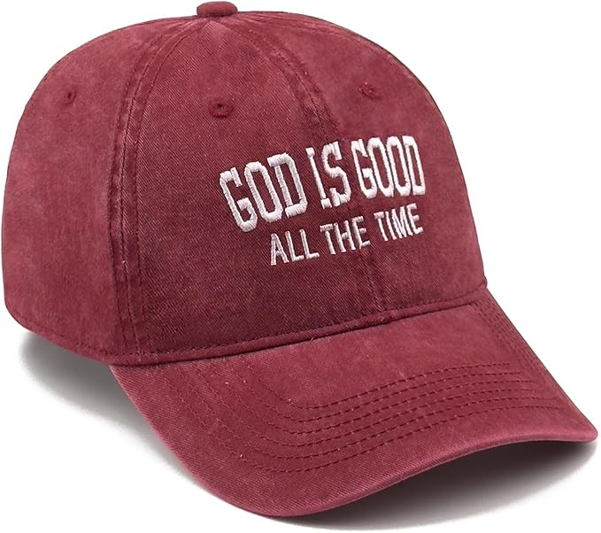Faith Christian Patriotic Embroidered Baseball Cap, Vintage Cotton Dad Hat for Men Women, Birthday