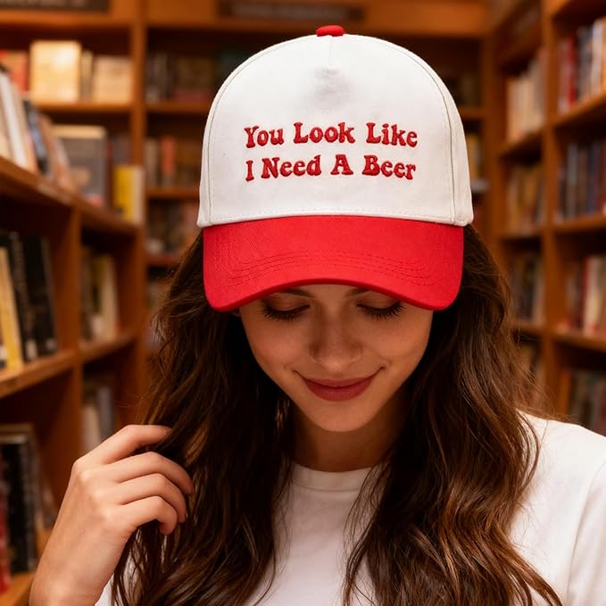 Hat Funny Embroidered Trucker Hat Adjustable Two Tone Snapback Canvas Baseball Cap for Womens