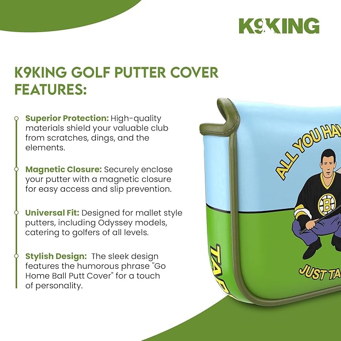 Golf Putter Cover - Premium Golf Club Protector with Magnetic Closure | Essential Golf Accessories for Men with Premium Club Protection | Funny Golf Accessories for Men