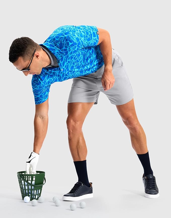 G Gradual Men's Golf Dress Shorts 5"/ 7"/ 9" Stretch Casual Work Flat Front Shorts for Men with 3 Pockets Quick Dry