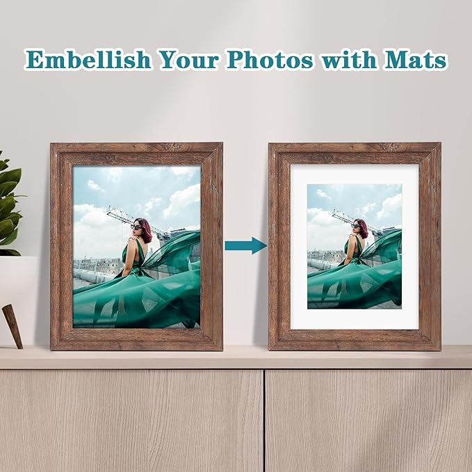 ZBEIVAN 11x14 White Picture Mats - Image 5