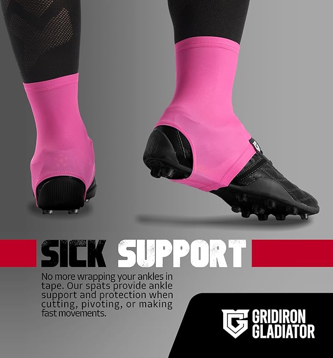 Gridiron Gladiator Cleat Covers - Football Spats - Football Cleat Cover - Cleat Spats for Soccer, Baseball & Softball