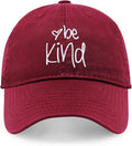 CHOK.LIDS Be Kind Trendy Womens Baseball Cap Unisex Fashion Cotton Polo Style Fun Inspirational Saying Seasonal Headwear