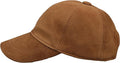Suede Leather Baseball Cap – Unstructured 6 Panel Adjustable Strapback Hat for Men & Women