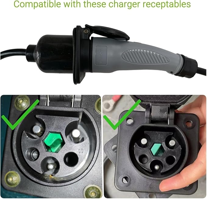 JOEEGO Universal Charging Power Cord Assembly Compatible with MadJax XSeries Storm, Star, Denago, Breezy EV Golf Cart, UL Listed, Replaces OEM# 2CR910 (8.2ft)