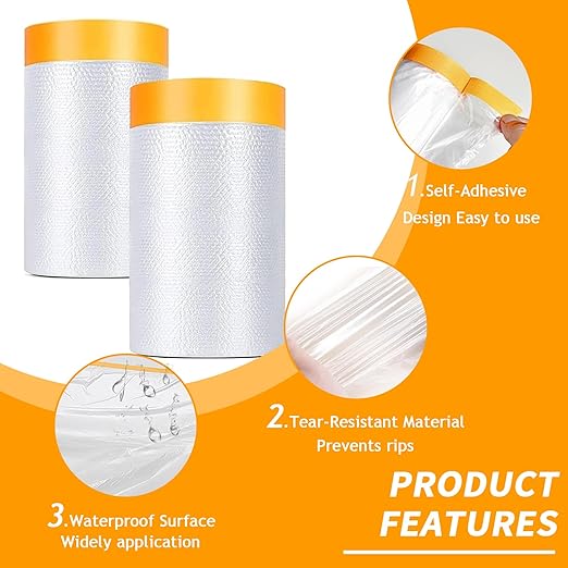 Pre-Taped Masking Film 22" x 66' - Image 3