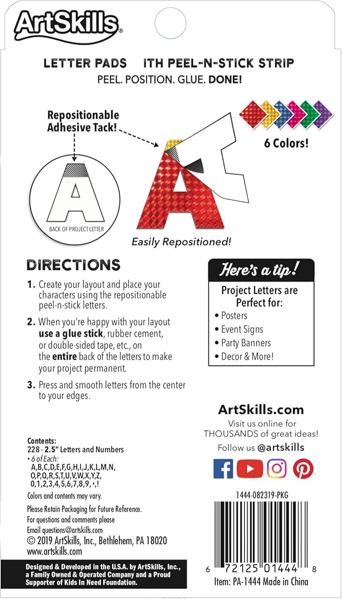 ArtSkills Poster Letters 2.5” Paper Letters - Image 3