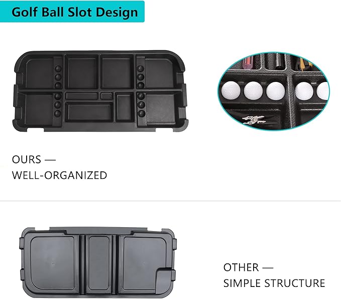10L0L Golf Cart Under Seat Storage Tray for EZGO RXV TXT Club Car DS Precedent Electric Vehicle with Original Trojan Battery Underseat Organizer Container Holder Plate