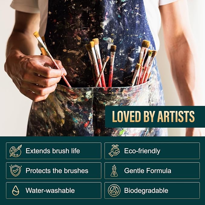 Oil Paint Brush Cleaner and Restorer-Paintbrush Cleaner - Image 4
