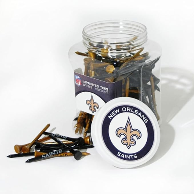 Team Golf NFL Green Bay Packers Jar Of 175 Golf Tees 2-3/4" Golf Tees, 175 Pack, Regulation Size, Multi Team Colors