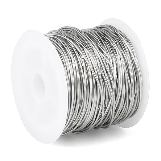 49FT Jewelry Wire 18 Gauge Tarnish-Resistant Copper Beading Wires Roll Bulk by Cadikez