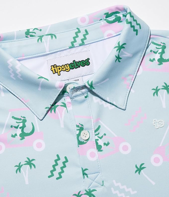 Tipsy Elves Kids and Toddlers Golf Shirts - Athletic Comfort Fit with Quick Dry Material