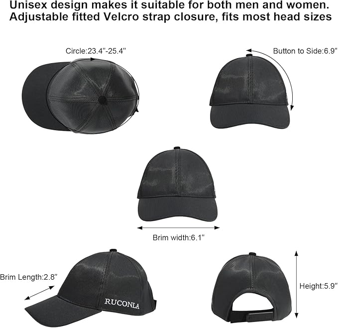 Ruconla Fiber optic cap LED hat with 7 colors luminous glowing EDC baseball hats USB Charging light up caps led crazy cap