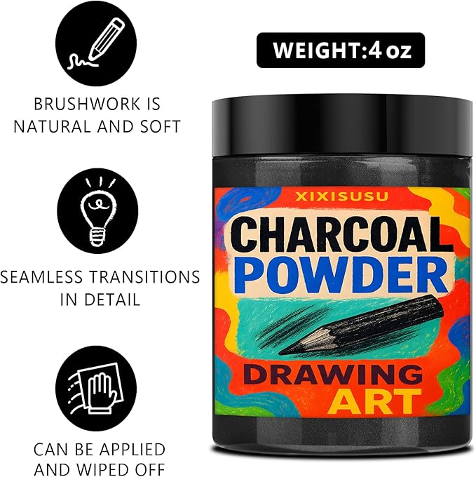 Charcoal Powder for Drawing & Art - Image 2