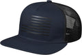 UALON Baseball Cap, Snapback Trucker Hat for Men & Women with American Flag and Adjustable, Breathable Mesh, Flat Bill Hats