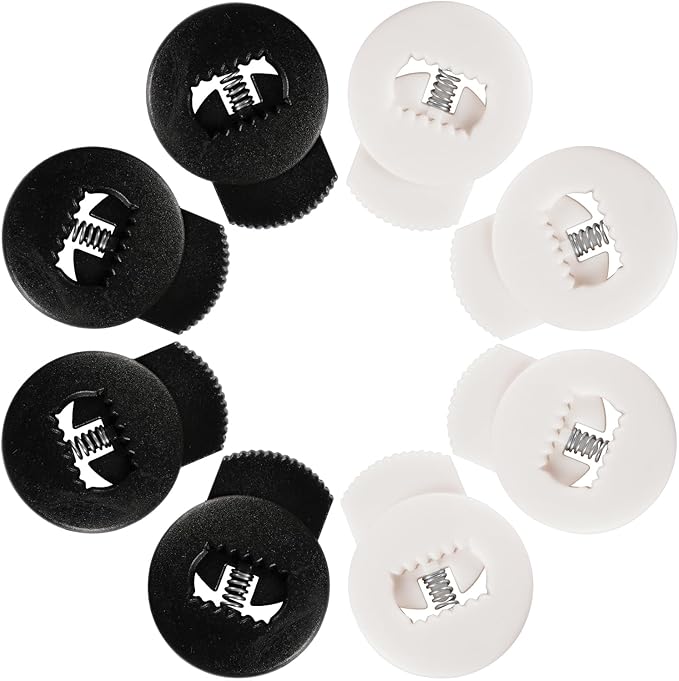Glove Locks, 8-Pack Baseball/Softball Glove Lace Locks – Vibrant Colors, No Retie Knots, Spring-Lock Tech, Durable Design.