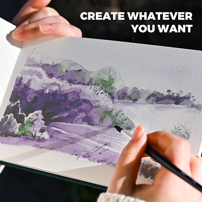 Funto Watercolor Journal, 2 Pack, 48 Pages Each, Cold-Pressed, Inner Paper - Image 6