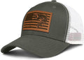 Fishing Hat Fishing Gifts for Men Bass Fish Flag Gear Accessories Stuff Trucker Hat Snapback Baseball Cap