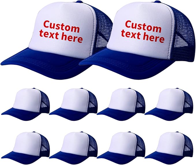10 Pack of Blank Trucker Hat Bulk Men and Women Hats Bulk DIY Graffiti Mesh Hat Hot Stamping Hats