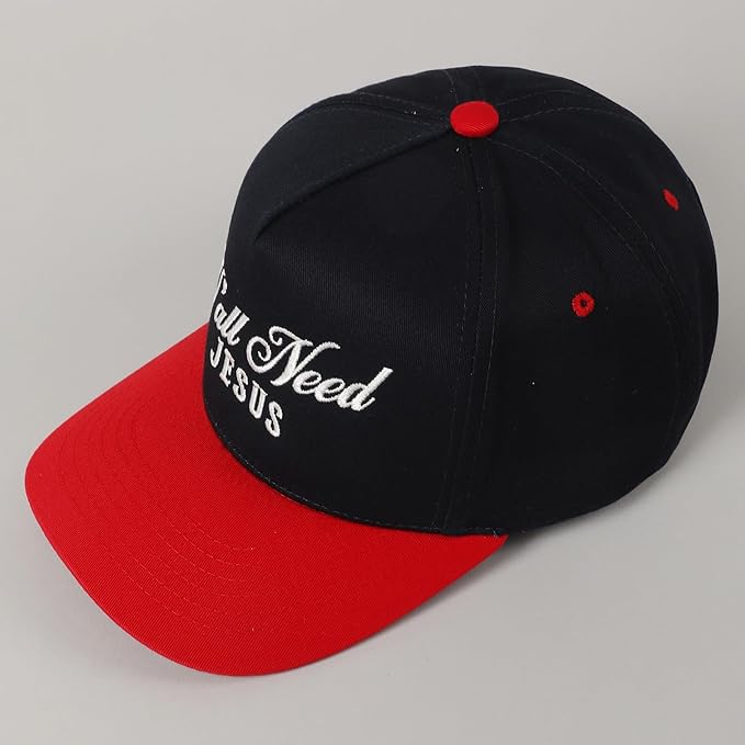 MIRMARU Two-Tone Vintage Canvas Trucker Hats for Men & Women, Adjustable Size Baseball Caps with Trendy Embroidered Design