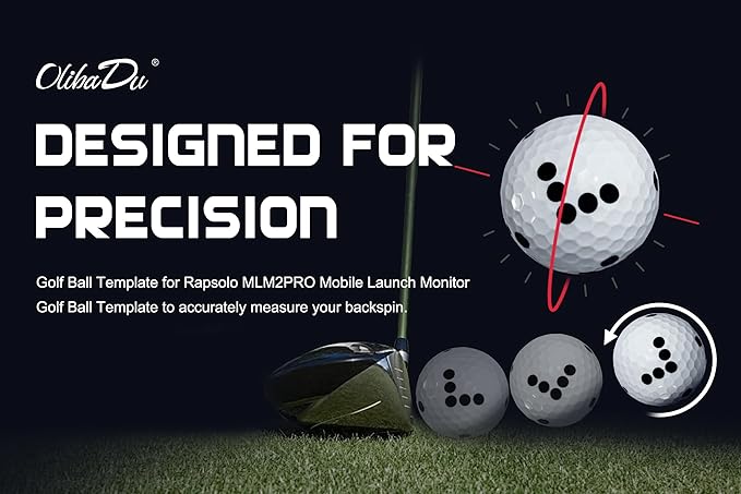Golf Ball Marker Template for Rapsodo MLM2PRO Mobile Launch Monitor