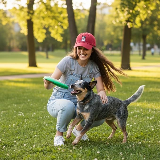 Pet Dog Lover Gifts,Embroidered Dog Baseball Hats for Men Women Dad Mom