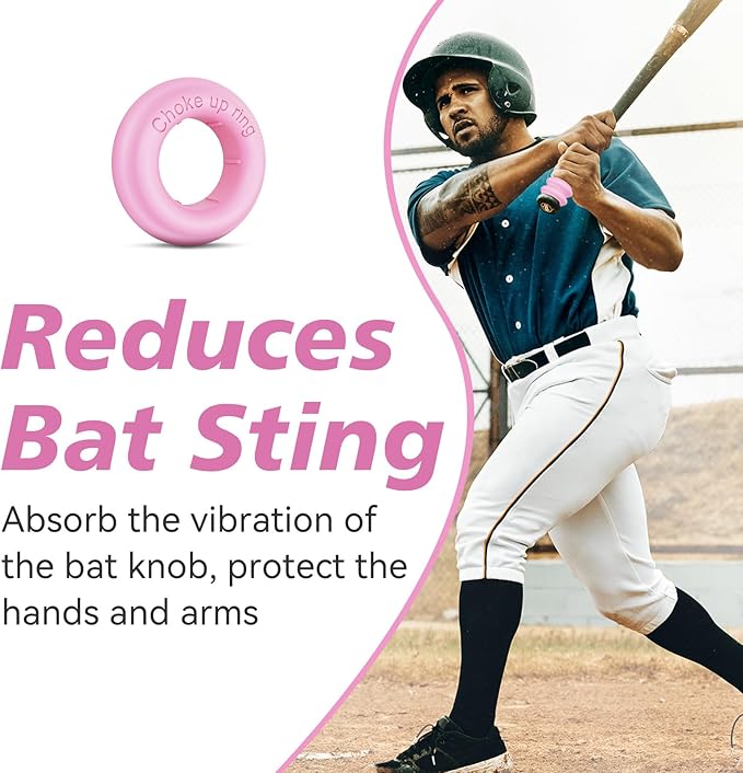 [5 Packs] Baseball Bat Grip Choke Up Rings Bat Ring Bat Choke Up Knob Baseball Softball Teeball Tball Bat Choke Up Ring Bat Knob Baseball Bat Accessories